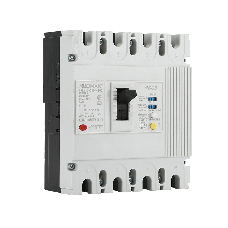 Leakage Circuit Breaker250A 3p/4p Residual Earth Leakage Protection Function CE MCCB Manufacturer&prime; S Case Earth