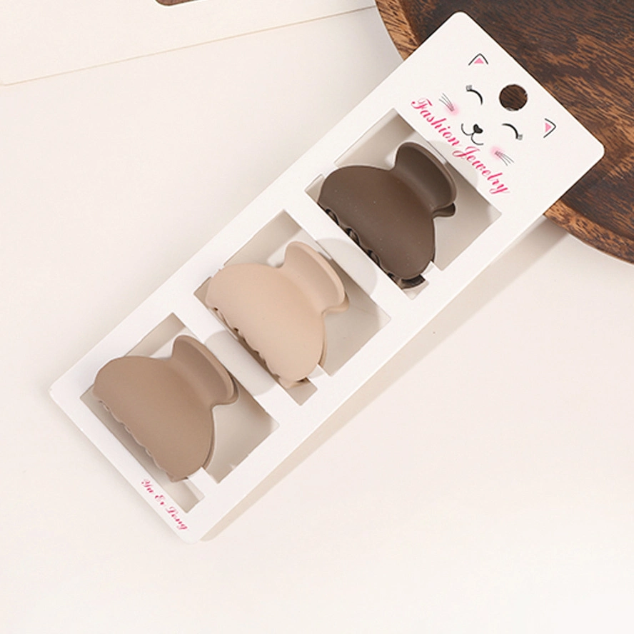 Wholesale/Supplier Korean Style Coffee Color Three Pieces Set Hair Clips for Women