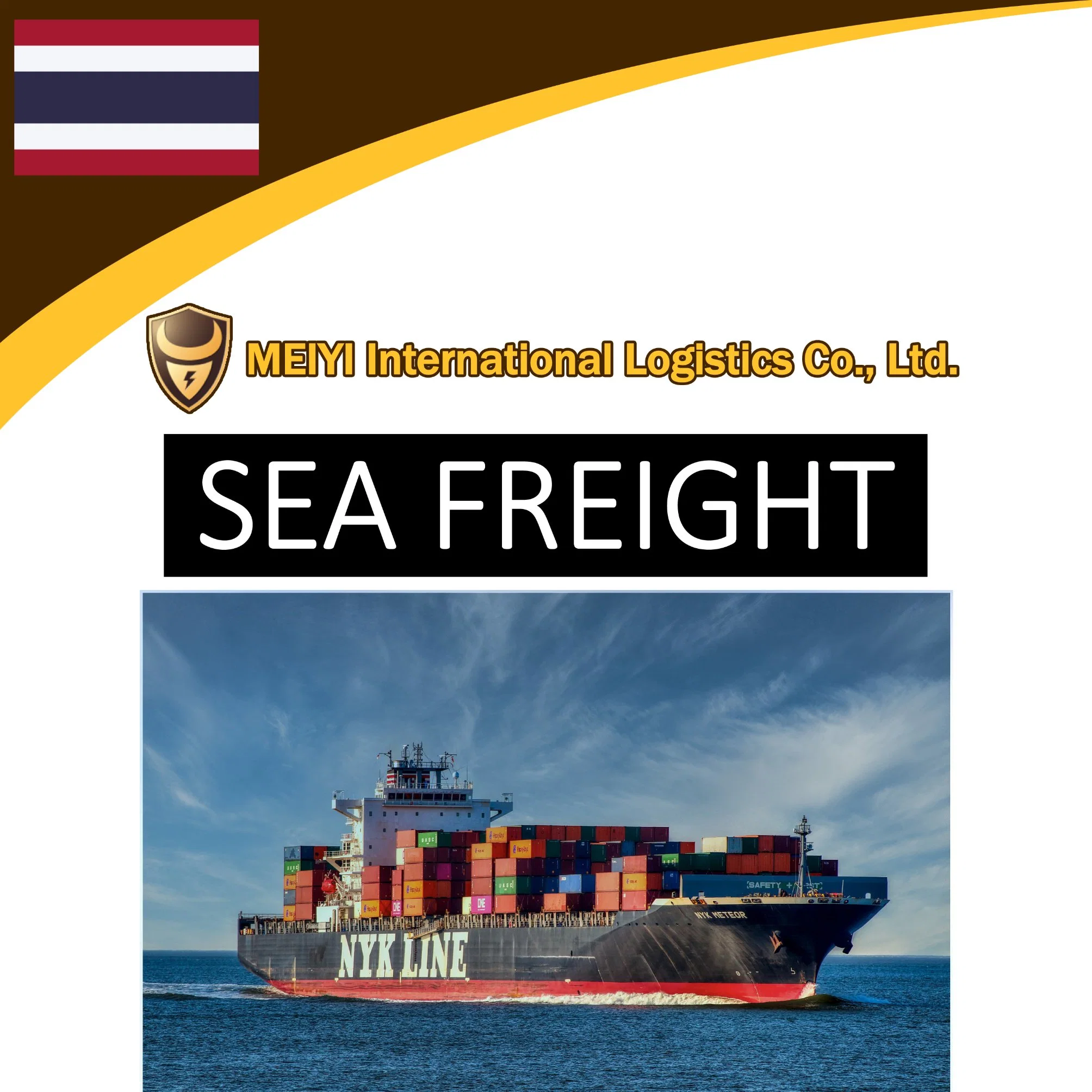 Shipping service from China to Thailand by sea freight door-door shipment DDP DDU international forwarder