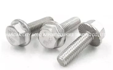 ISO4162/ DIN9621/En1665 M20 Fastener Full Thread Serrated Hexagon Hex Head Flange Bolt