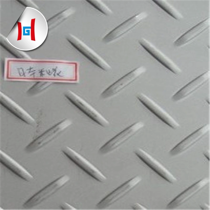 Hot Rolled AISI 201 Checkered Plate Antique Metal Sheet Stainless Steel Diamond Plate