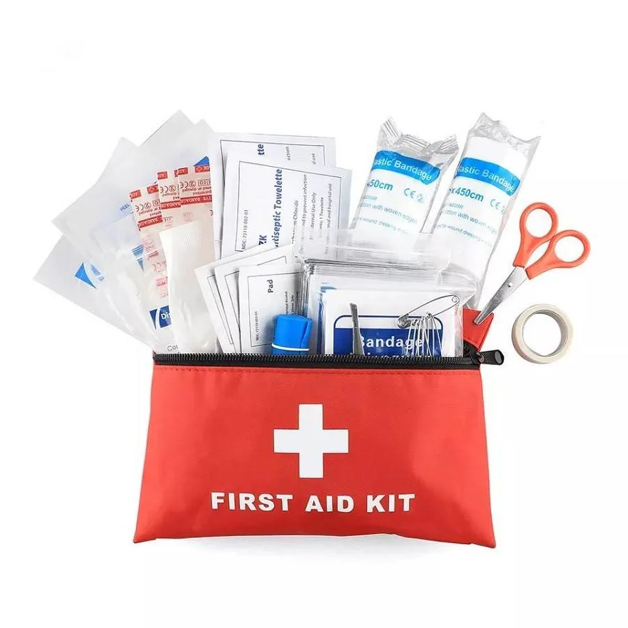 Travel Survival First Aid Emergency Kit Small Bag for Medical Sports, Office, Mini Home First Aid Kit