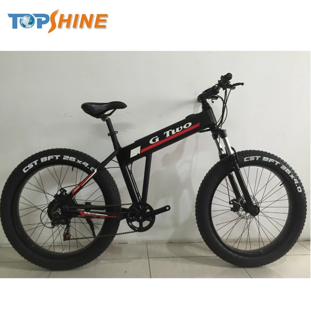 China Factory 26 "Inertial Cruise/Fat Tire Mountain E-Bike with Detachable Defense System