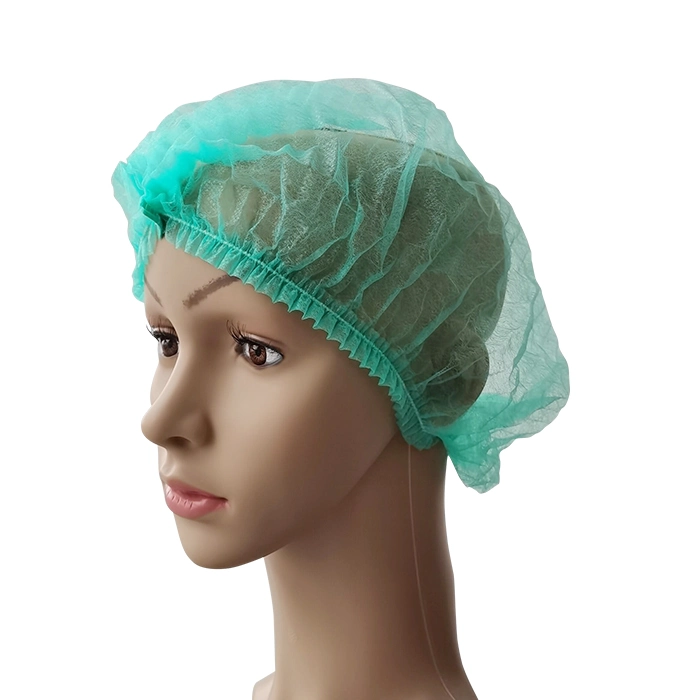 Food Factory Polypropylene High quality/High cost performance Clip Shape Head Cover Nursing Breathable Surgery Disposable Hair Caps