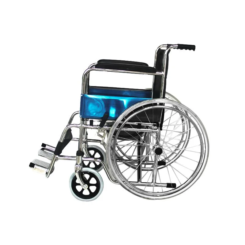 Steel Manual Wheelchair Medical Commode Wheel Chair with Potty Toilet