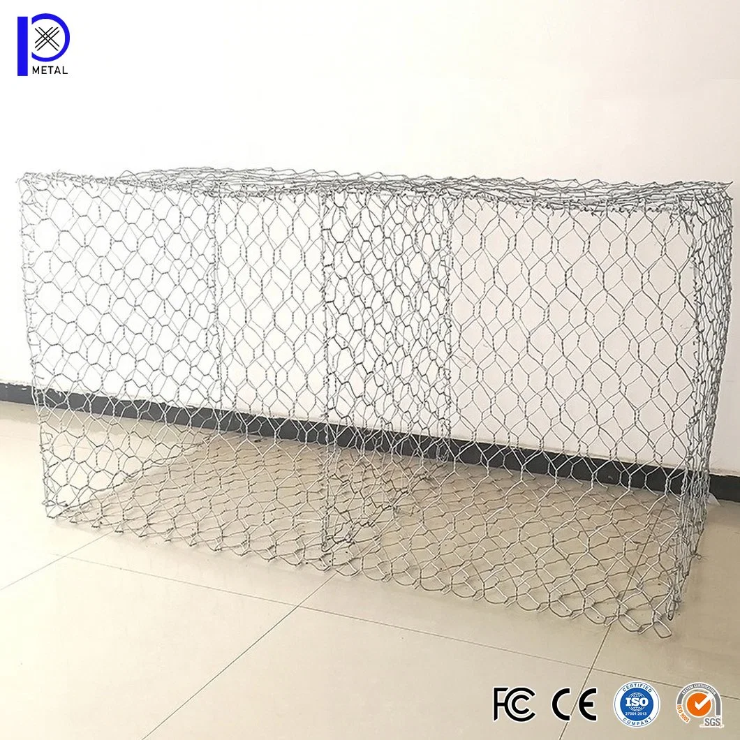 Pengxian no-Stretch Hexal Mesh China Fabricantes 0,6m 0,8mm 1mm 1,2mm Gabion de 1,5mm 1,8mm 2mm de diámetro, utilizado para gabion de Flint Pared