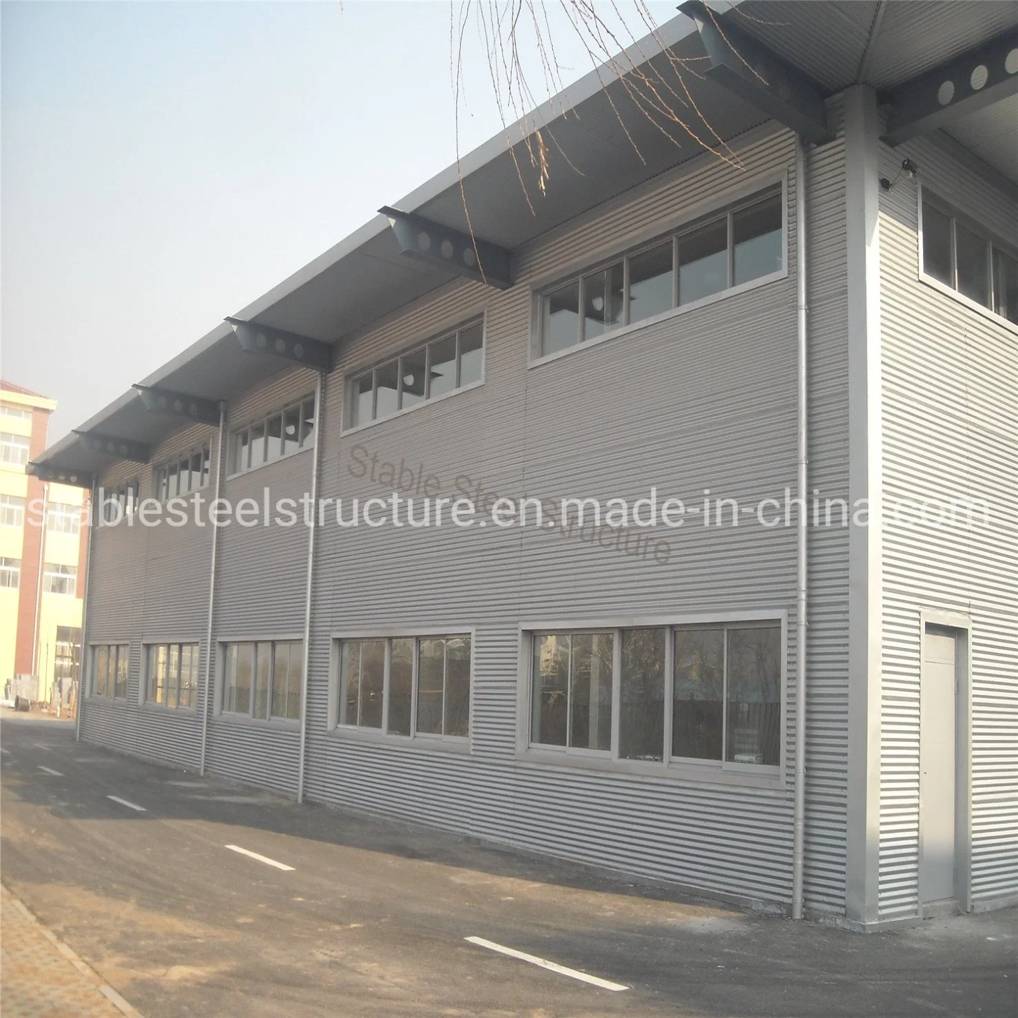 Prefabricated Light Steel Structure Glass Processing Factory Construction Workshop