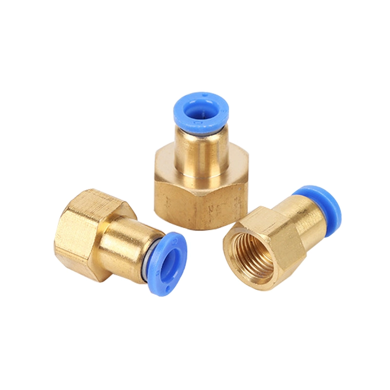 Pcf Series Pneumatic Fittings Female Thread Straight Through