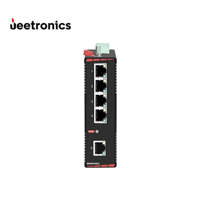 5 puertos 10/100m Switch Poe Ethernet Unmanaged Switch Ethernet Industrial en carril DIN