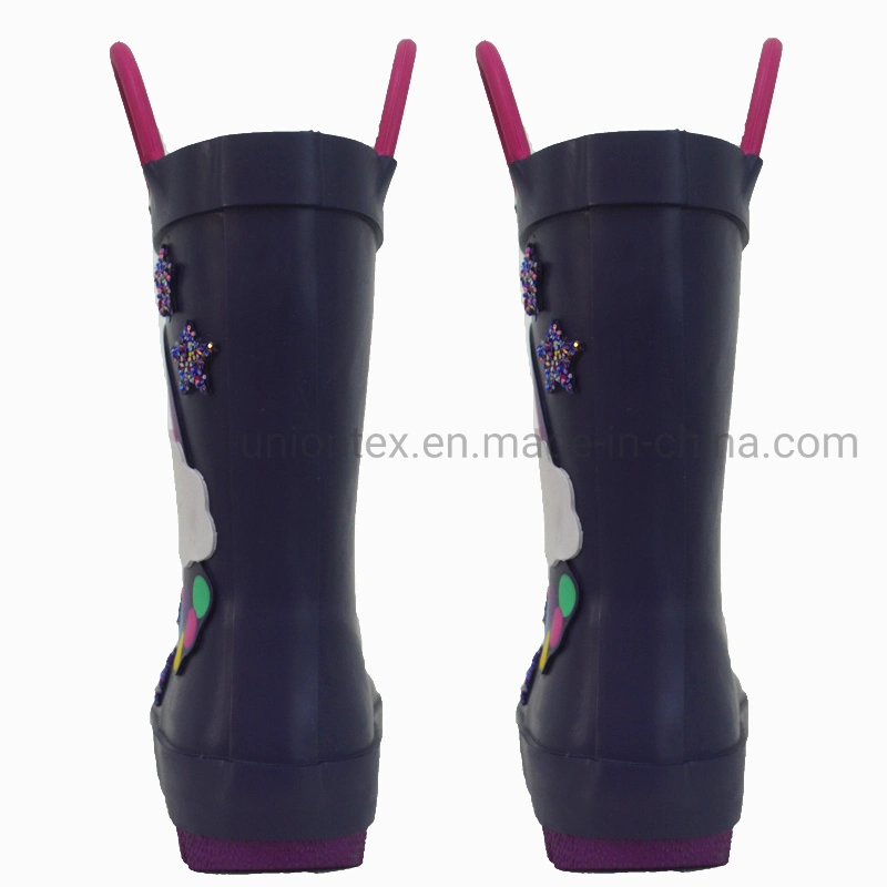 3D Cartoon Kid's Rain Boots Non-Slip Rain Shoes for Children