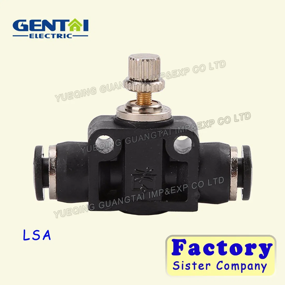 Speed Control Lsa Throttle Control Valve Air Pipe Pneumatic Fitting