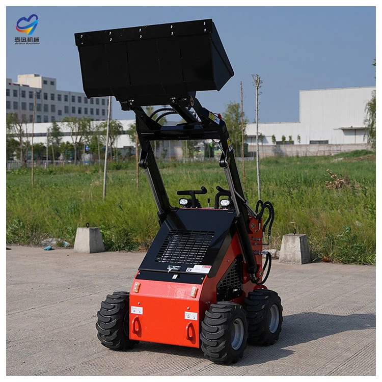 Mini Skid Steer Loader Low Price High Efficiency Small Front End Loader Mini Backhoe Loader for Sale