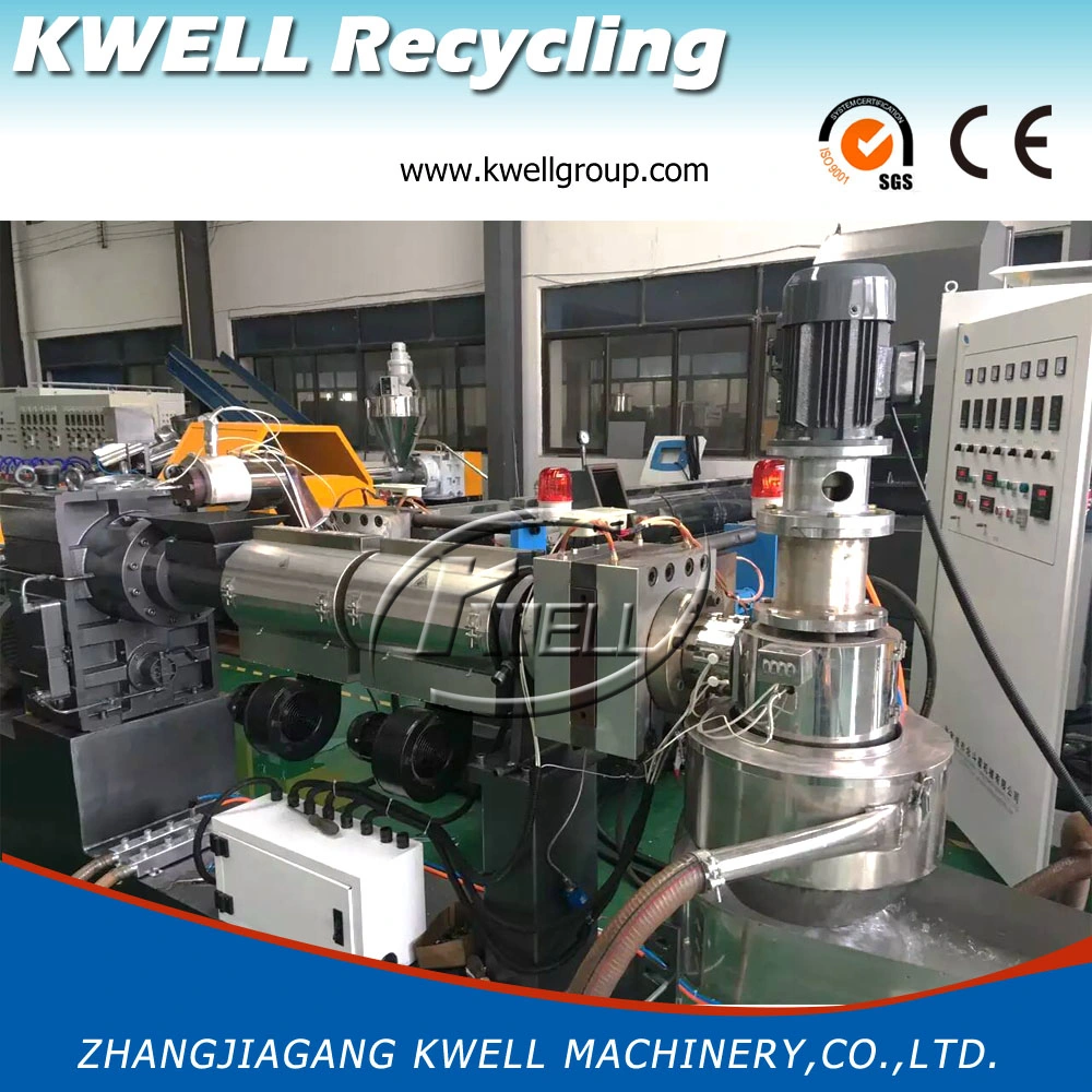 EVA/ABS/PP Waste Plastic Recycling Machine Granulating Line Force Feeder PE Pelletizing Extruder Plastic Granulator