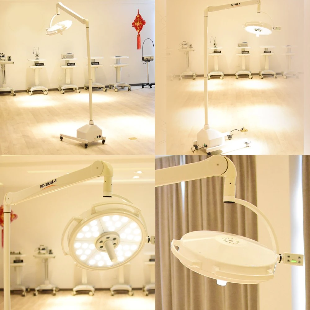 Mobile Floor Standing Medical Examination Light Surgical Operating Lamp