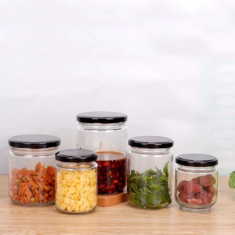 Small 100ml Empty Round Jam Food Storage Glass Jar Glass Storage