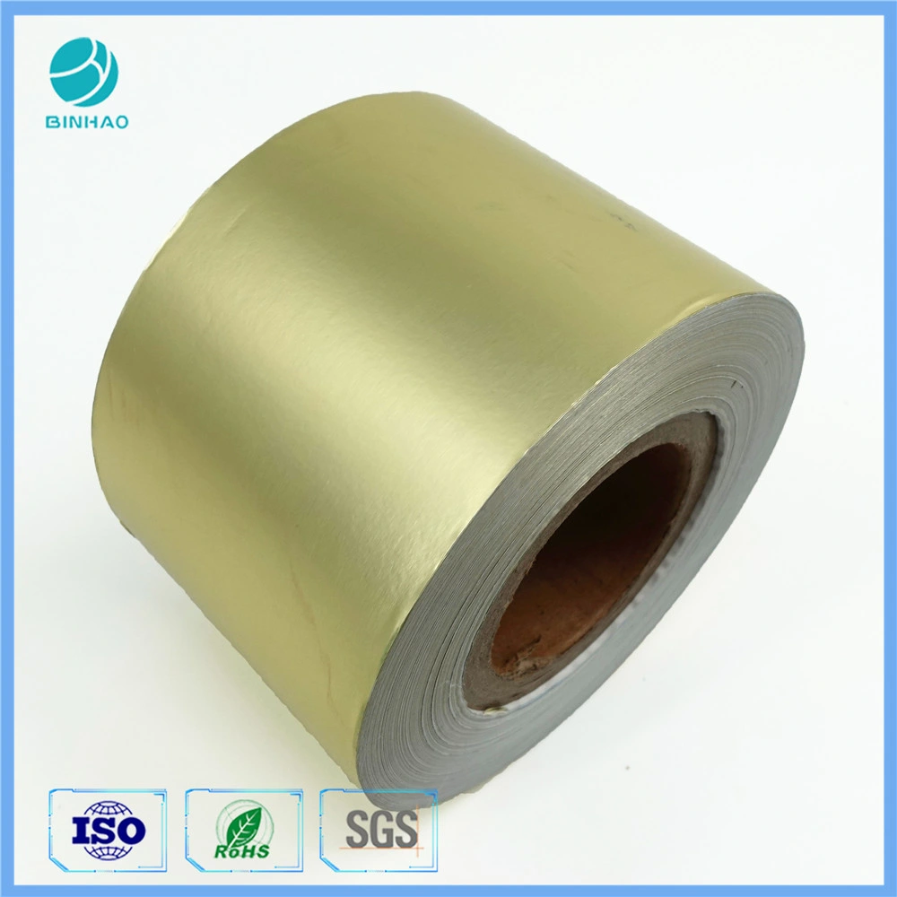 Gold Composite 87mm Aluminum Foil Cigarette Paper Packaging