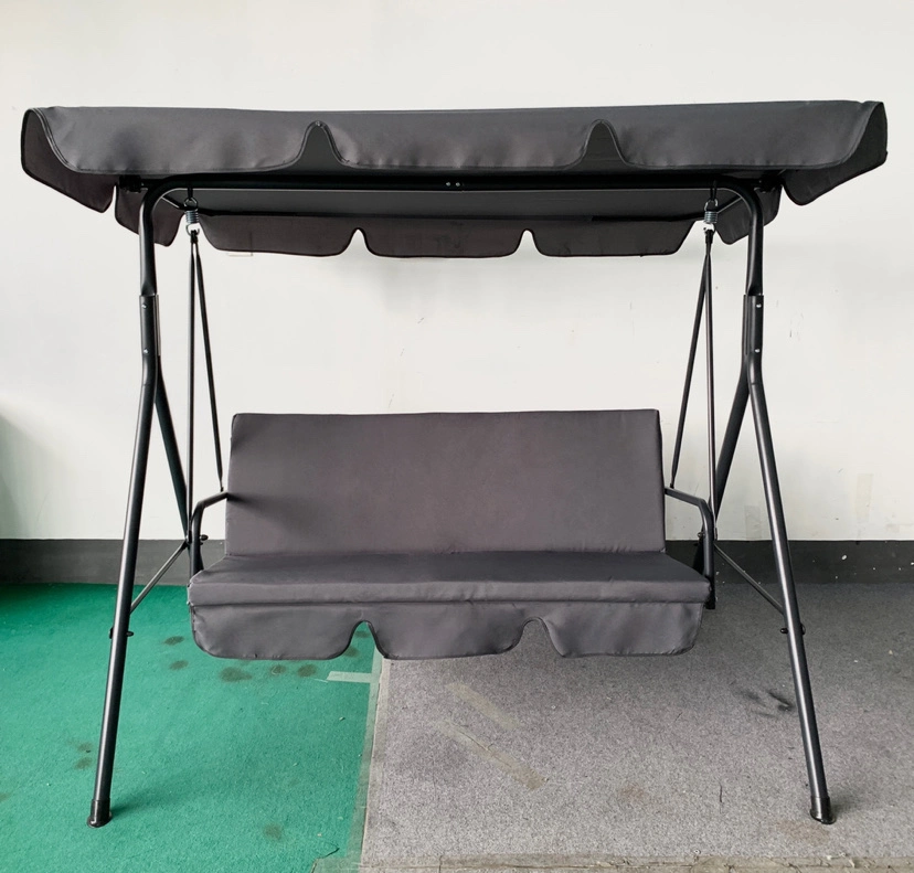 Silla Swing para patio al aire libre, columpio para dosel con cojín extraíble y marco de acero recubierto de polvo resistente a la intemperie, adecuado para patio, jardín, piscina, balcón,