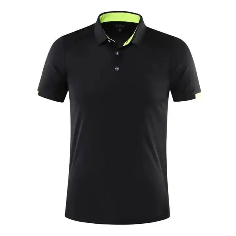 Custom Logo Your Own Brand Stand Collar Polo Shirt Short Sleeve Polyester Quick Dry Men's T-Shirt Polo Shirt