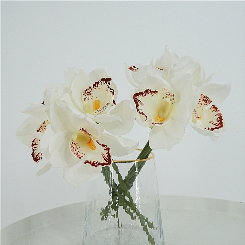 Hand Feel Moisturizing High quality/High cost performance Cymbidium Hybridum Artificial Flower