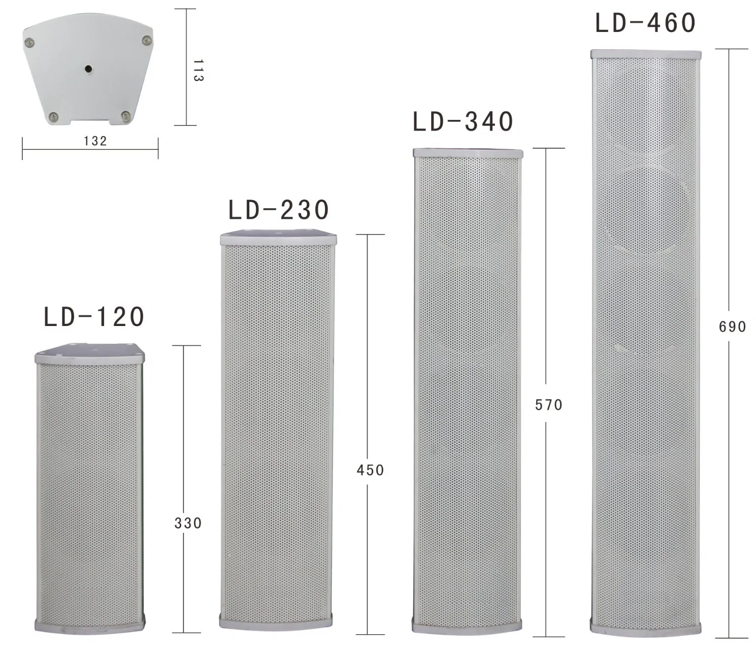 Sistema de megafonía pasiva Line Array de altavoz de columna Hi-fi