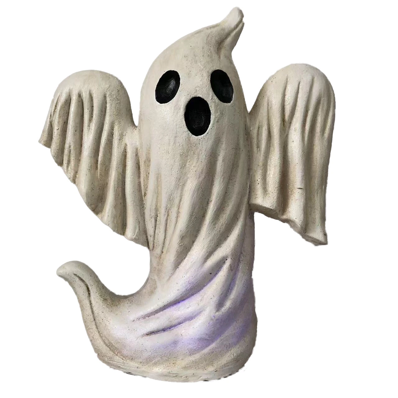 Polyresin Halloween decorações LED luz abóbora lâmpada Old Ghost Statue Figura