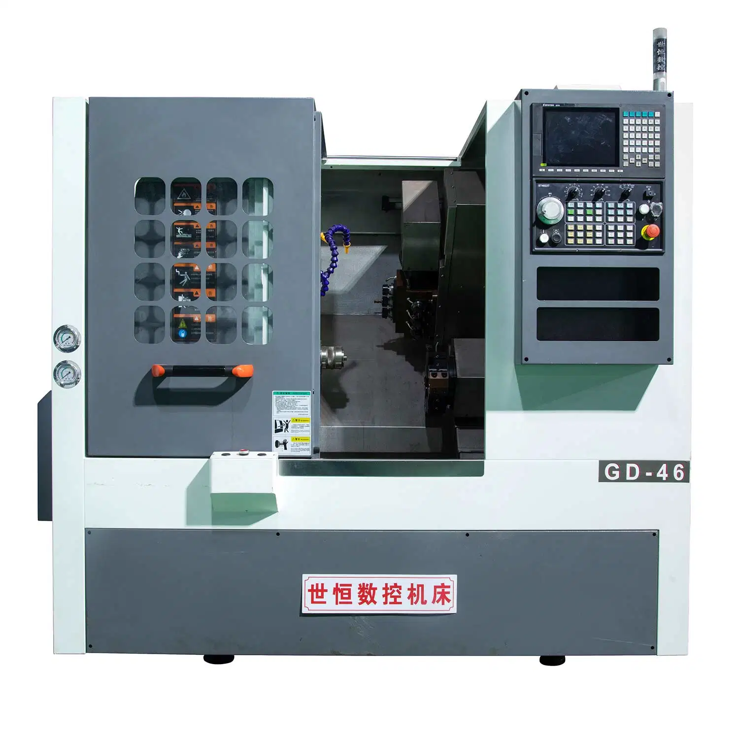 CD46-3+3 Machine de tour CNC Machine de fraisage 5 axes et de tournage composite CNC