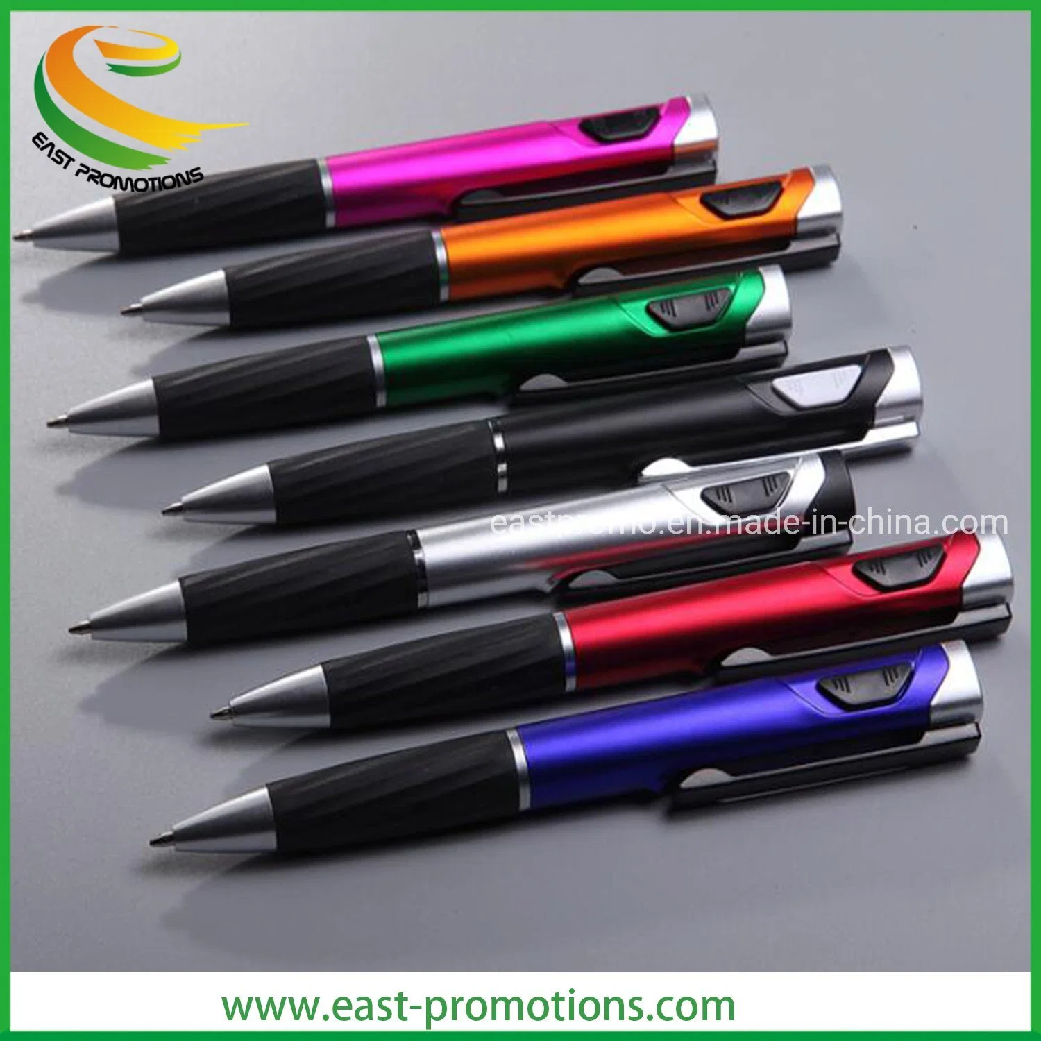 Custom LED Logo Light Ballpoint Pen Promotional Pens for Advertising