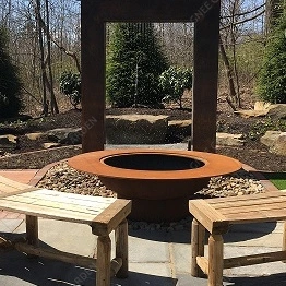 Outdoor Corten Steel Waterfall Water Fountain for Home Garden Landscape