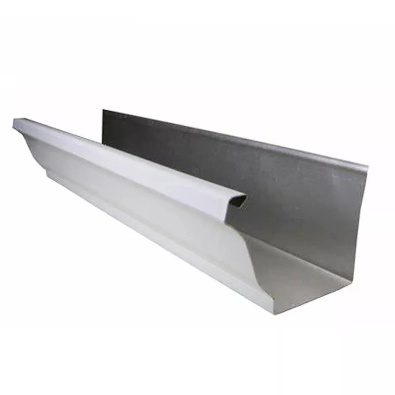 China Aluminum Roof Rain Drain Half Pipe Profiles K Style Roof Gutters of Metal Roof Aluminum White Metal Guttering Gutter Rain