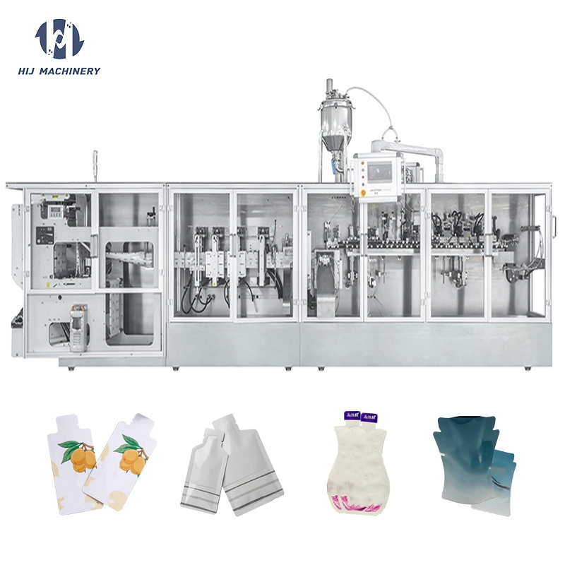 Multi-Function Special Shaped Flat Bag Standup Pouch Forming Filling Sealing Machine for Enzyme Drink Juice