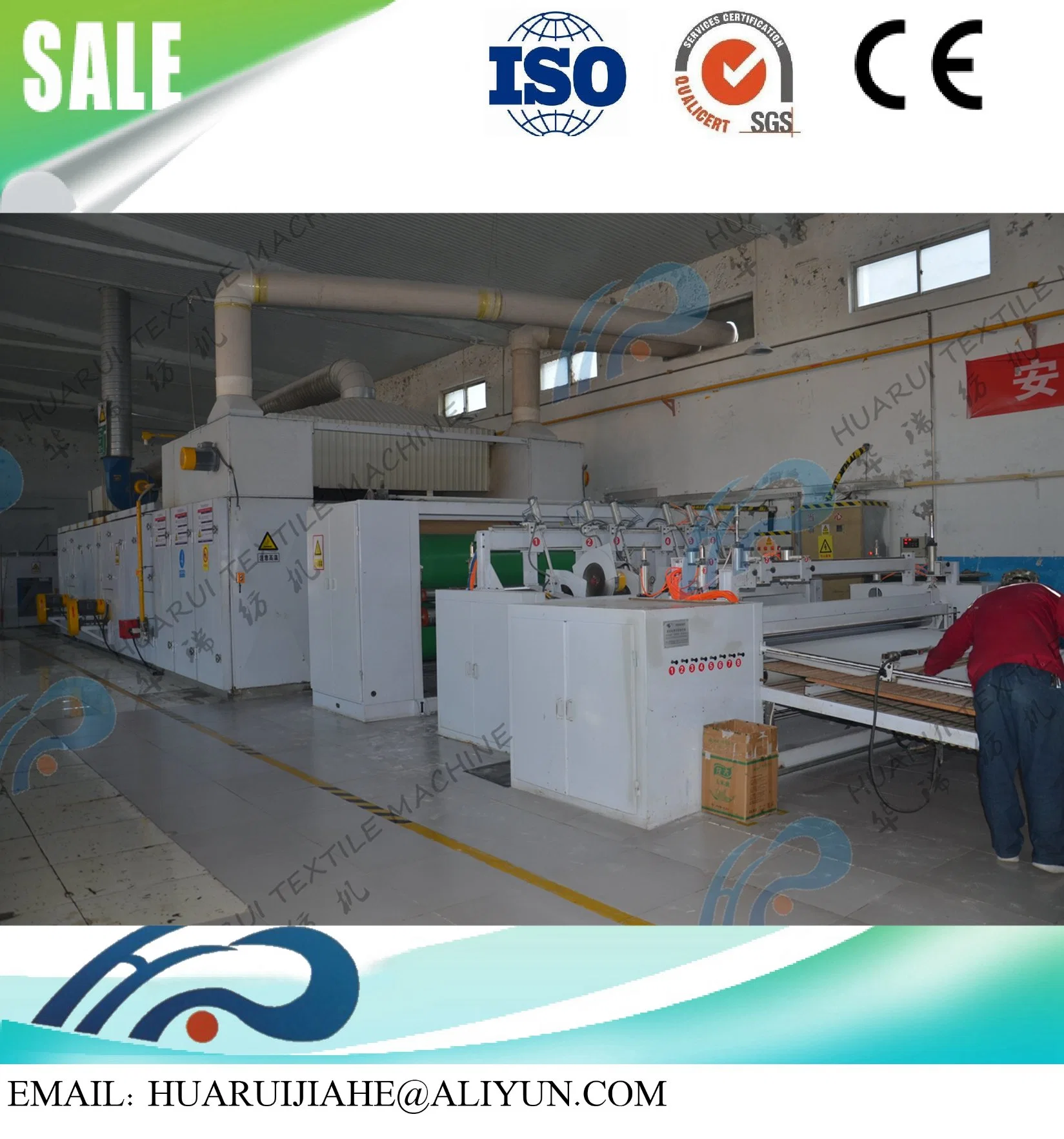 Thermal Bonding Nonwoven Production Line Making Thermal and Sound Insulation Pad Gas Burner Heating Nonwoven Dacron Wadding Machine