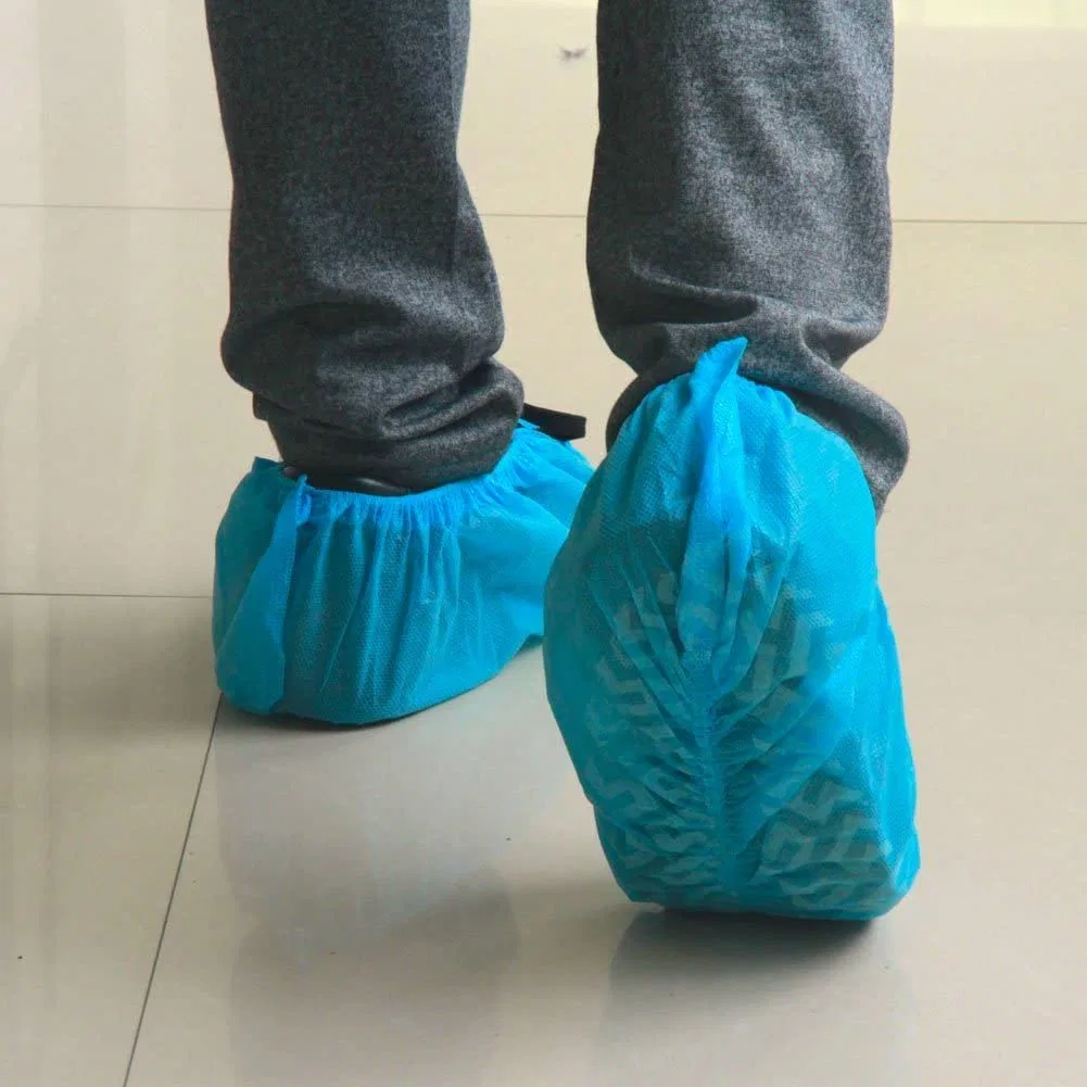 Wholesale/Supplier Blue Dust Proof PE / CPE Overshoes Disposable Plastic Outdoor Shoe Covers