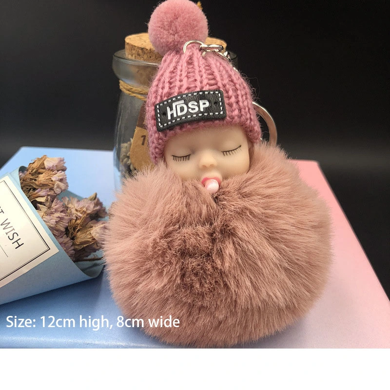 Cute Sleeping Baby Doll Keychain Handbag Keychain Accessories