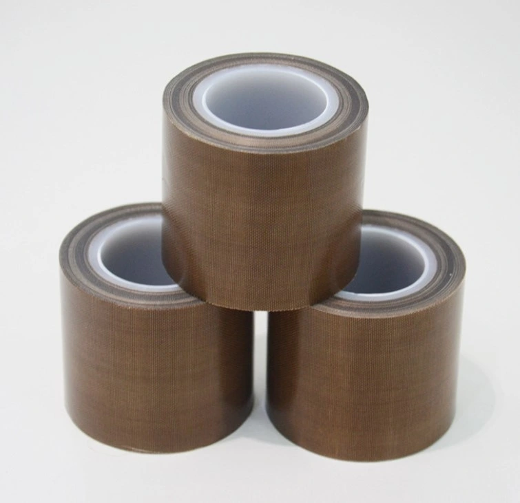 High Temperature 300 Degrees Heat Resistant Single Sided Silicone Adhesive PTFE Brown /Black/White Insulationtape