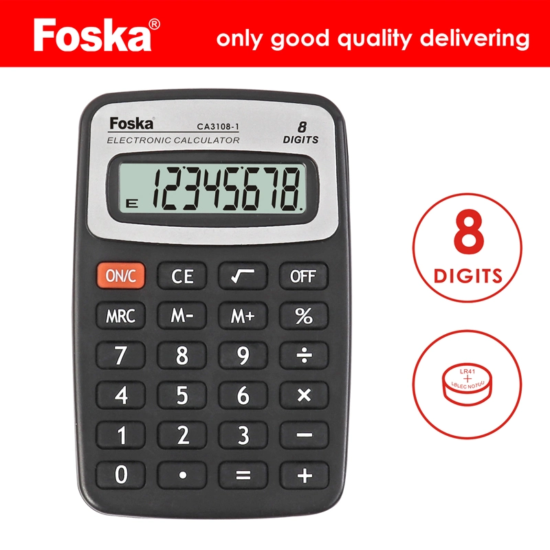 Stationery Office 8 Digit Promotion Pocket Calculator