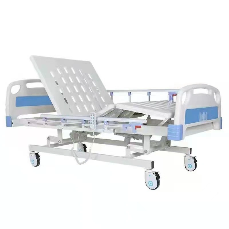 Cheap Price Medical Adjustable 3 Function Electric Hospital Bed for Patient with Casters