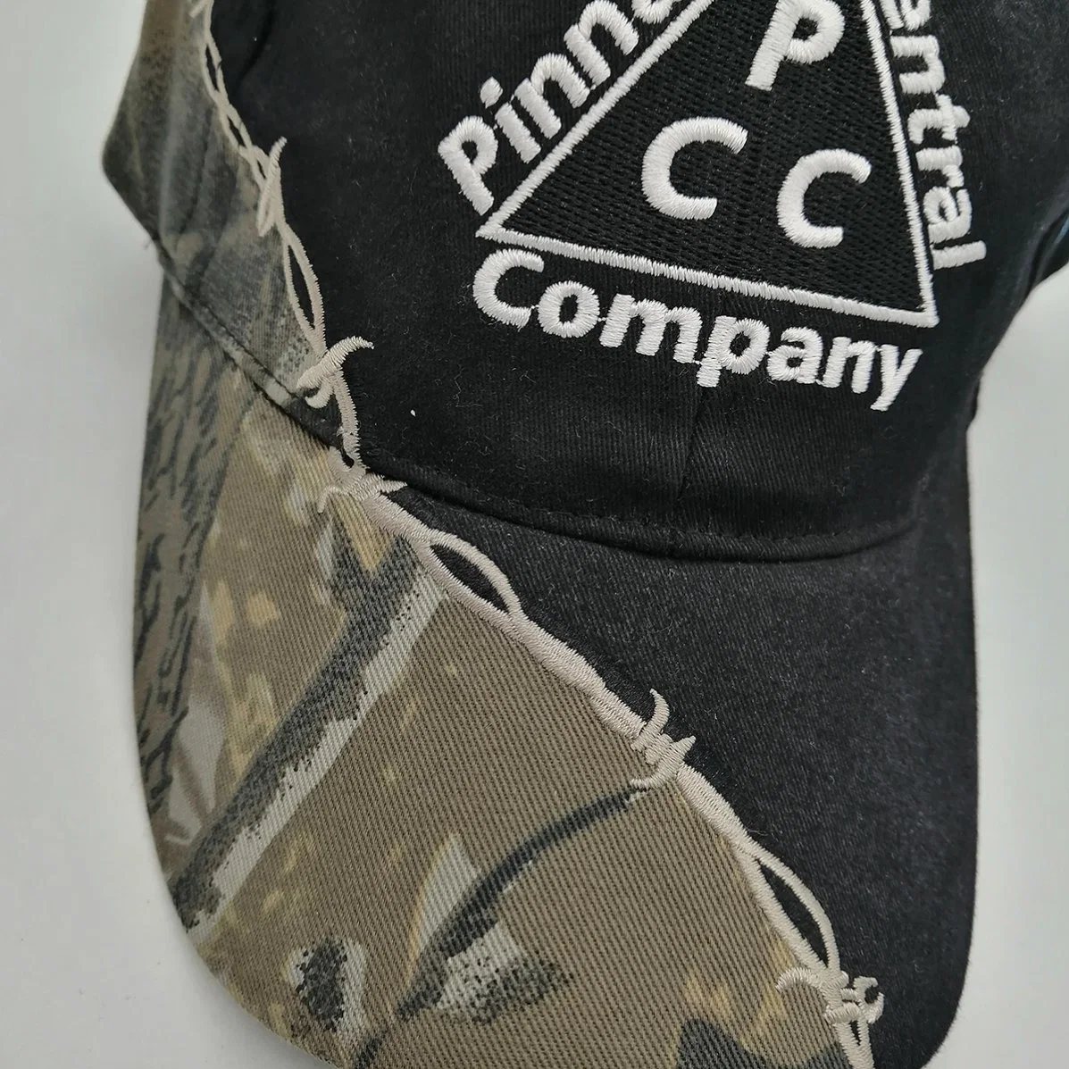 Hoja de árbol real de algodón bordado llama Camo caza deporte al aire libre Hat Gorra personalizada