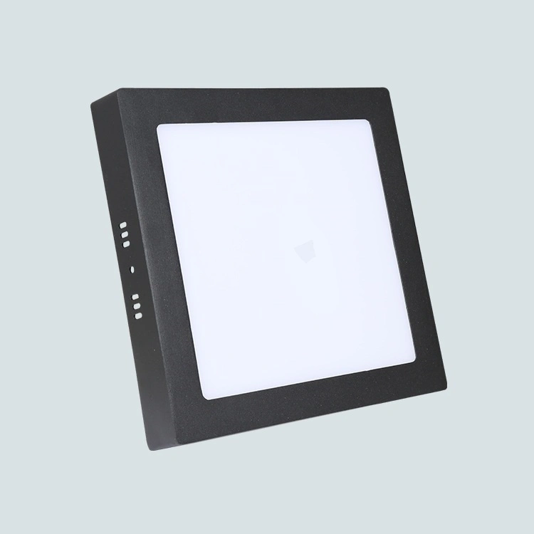 6W Square Surface Flush Mounted Black Body Slim LED Panel Light Ultra Slim LED Panel Lights Ceiling