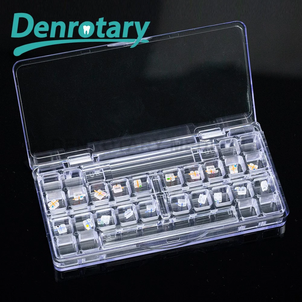 Denrotary Dental Equipments Teeth Braces Clear Ceramic Orthodontic Sapphire Bracket Monocrystal Teeth Braces