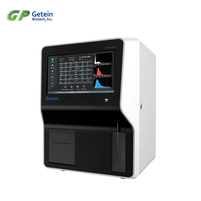 Getein Auto Analizador de Hematología BHA-3000 parte 3 Examen de sangre del diferencial de suministros médicos de la sangre del analizador automatizado