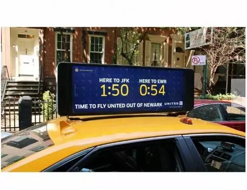 2023 New Design 3G 4G 5g Control Car Top Digital LED Module Sign Display Taxi Advertising Screen