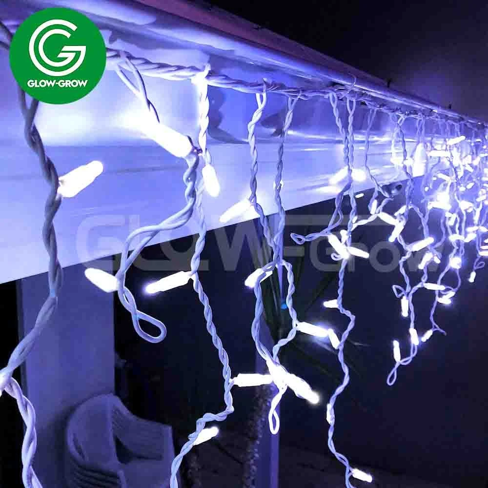 Factory Christmas LED Icicle String Light for Outdoor Wedding Holiday Ramadan Xmas Ornament Decoration