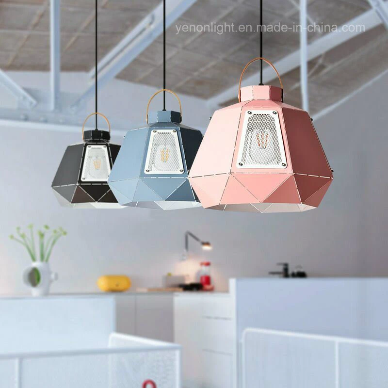Modern Macaron Colorful Aluminum Ceiling Pendant Lamp