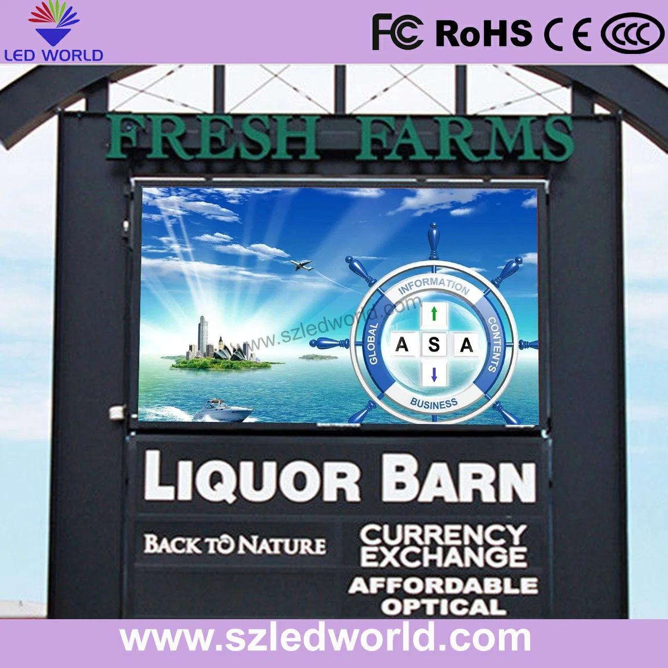 P3 Indoor Full Color Fixed LED Sign Board Display for Advertising (CE RoHS FCC CCC)