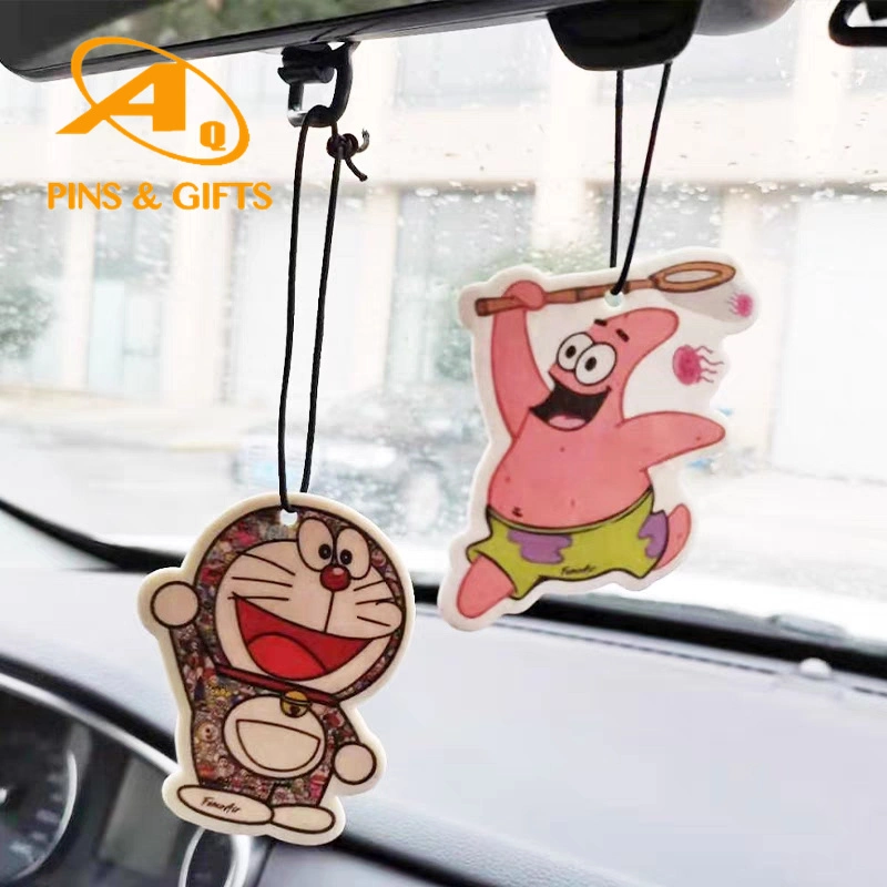 Customized Design Factory Price Hanging Essential Oil Diffuser Car Bottle Car Air Freshener Paper Car Air Fresher Perfume