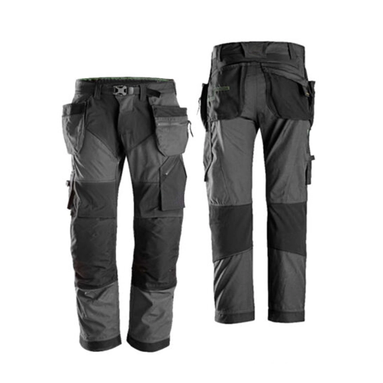 Hombre personalizada Multi pesado en la rodilla de Bolsillo de carga de trabajo de construcción baratos pantalones pantalones con bolsillos laterales