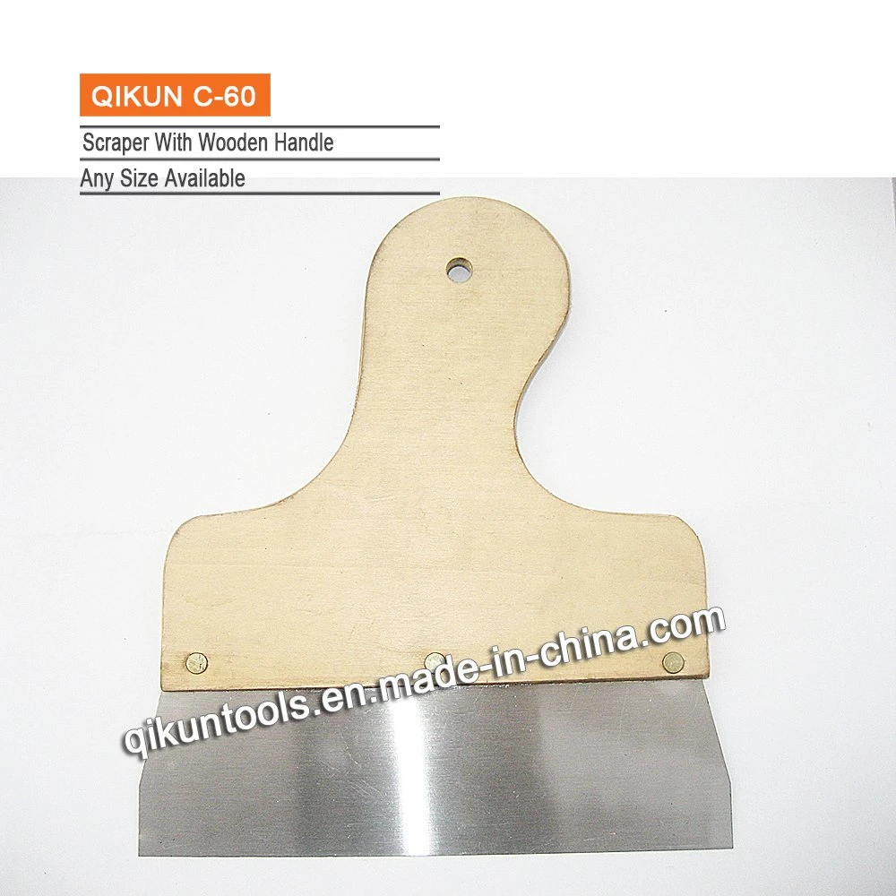 C-59 Construction Decoration Paint Hardware Hand Tools Erasing Knife Scraper with Wooden Handle