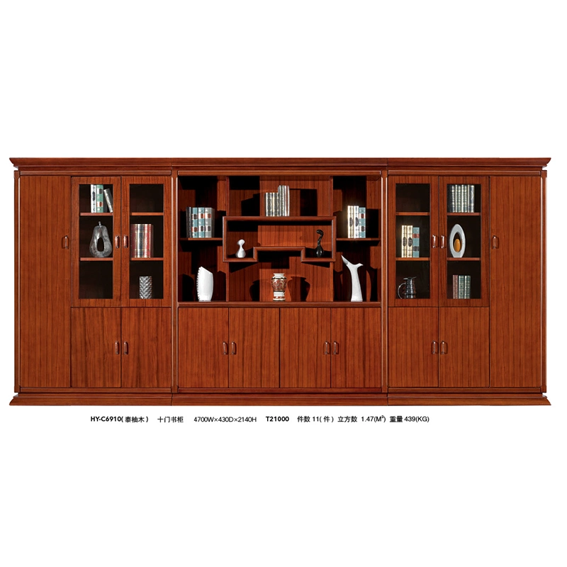 Popular Office Furniture Wood Display Office File Book Shelf (HY-C1007)