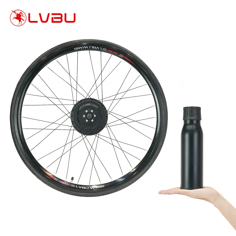 Nouveau design bouteille d'eau 16-29 de la batterie (700C) pouce 350W 500W avant/arrière par roue20D E Bike Kit de conversion avec batterie au lithium