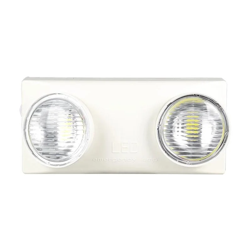 3,7V 2200mAh ni-CD Luz de emergencia LED blanca de color luz diurna con Doble cabeza